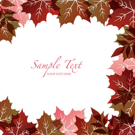 autumn background with fallen leavesのイラスト素材