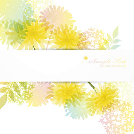 dandelion backgroundのイラスト素材