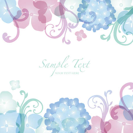hydrangea backgroundのイラスト素材