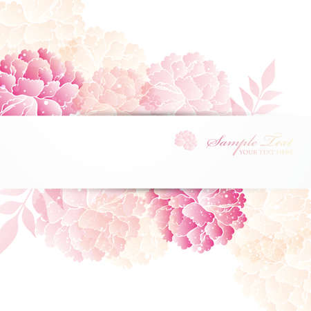 peony backgroundのイラスト素材