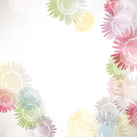 colorful sunflower backgroundのイラスト素材