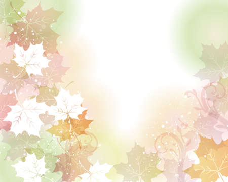 maple backgroundのイラスト素材