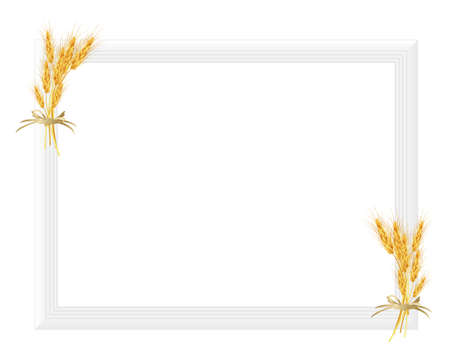 picture frame with cropのイラスト素材
