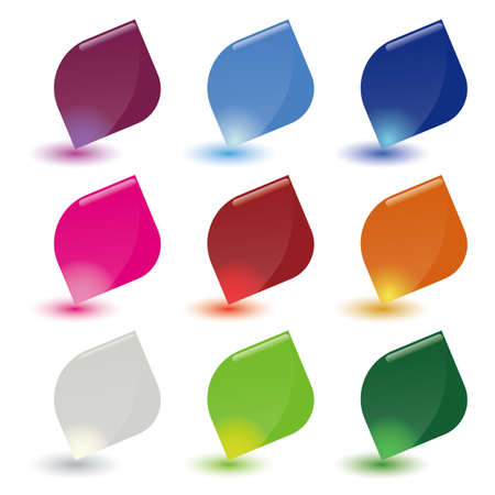 dialog bubbles setのイラスト素材