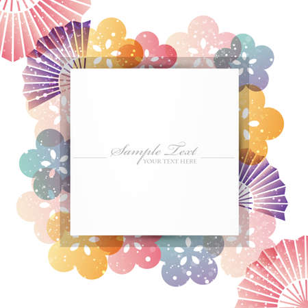 asian backgroundのイラスト素材