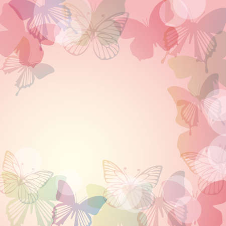 background of butterfliesのイラスト素材