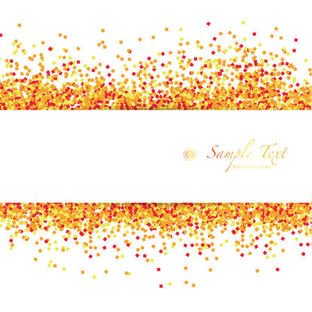 vector background of orange glitterのイラスト素材