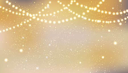Golden background with sparkle and blur