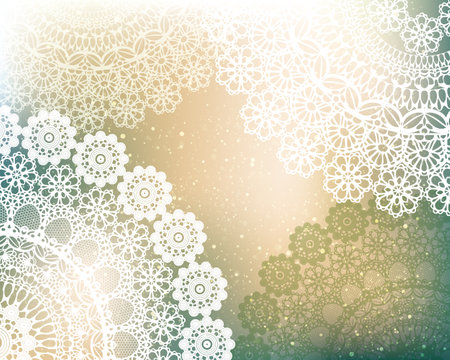 lace background with sparkle and blurのイラスト素材