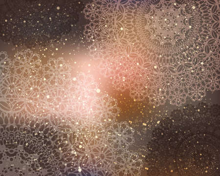 Lace pattern and gradient backgroundのイラスト素材