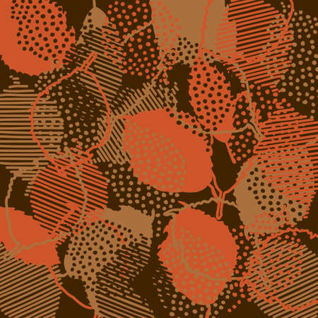 background of autumn color leavesのイラスト素材