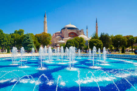 Hagia Sophia mosque, Istanbul, Turkeyの写真素材