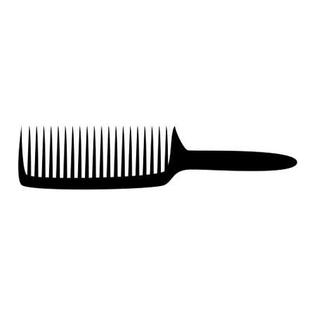 Hair comb. Hairdresser tool outline isoleted vector iconのイラスト素材