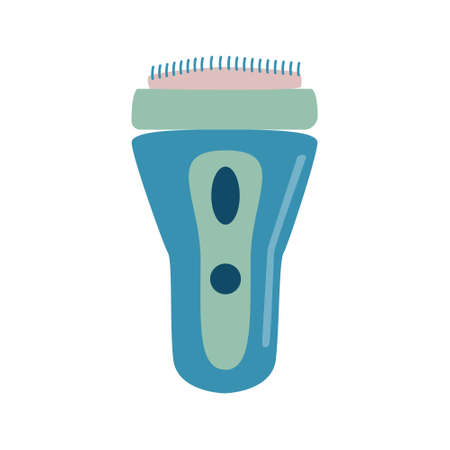Electric shaver. Hairdresser tool flat isoleted vector iconのイラスト素材