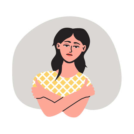 Sad, unhappy depressed woman feeling tired and worried. Mental disorder, finding answers, confusion....