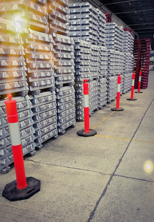 Aluminium textures in cargo background - Imageの写真素材