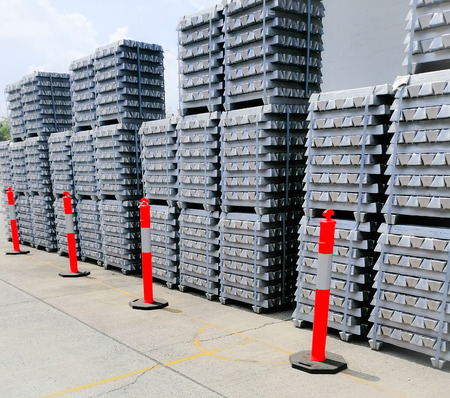 Aluminium textures in cargo background - Imageの写真素材