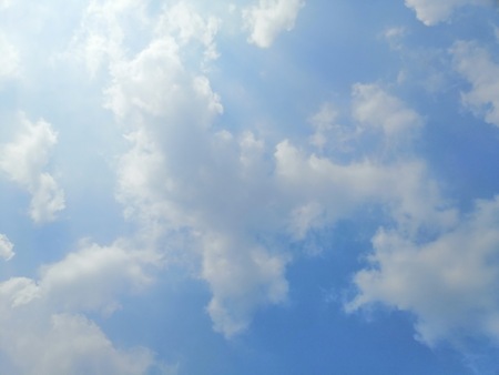 Beautiful clouds on blue sky background wallpaperの写真素材