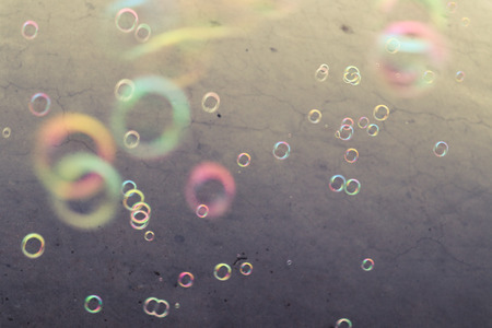 The beautiful colorful bubbles texture background and wallpaperの写真素材