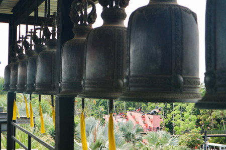 Big bells in the temple outdoor