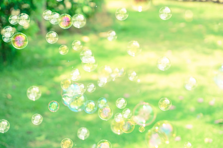 The beautiful nature soap bubble texture background and wallpaper