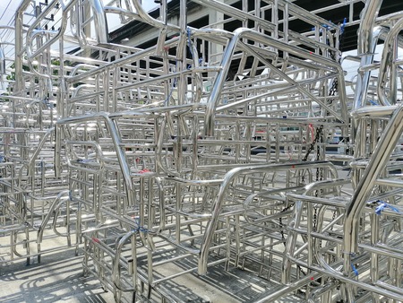 Metals and aluminum steel frame