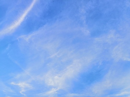 Beautiful blue sky and landscape texture background, wallpaperの写真素材