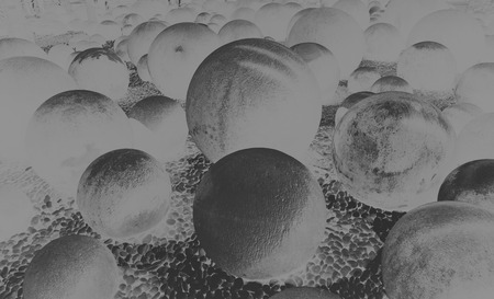 Beautiful stone and rock bubbles texture background and wallpaperの写真素材