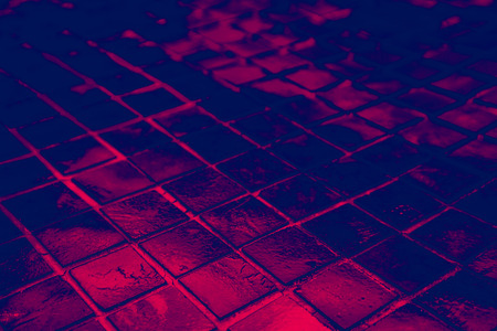 Beautiful closeup textures abstract tiles and black dark and pink color glass pattern wall...