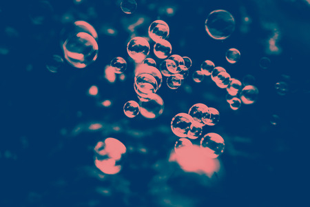 Beautiful closeup textures abstract colorful and green pink bubbles pattern wall background and art wallpaperの写真素材