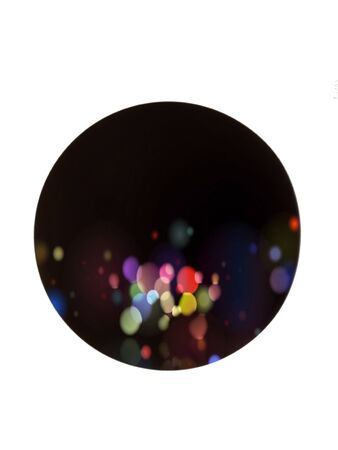 Beautiful abstract texture black circle on white isolated background and wallpaperの写真素材