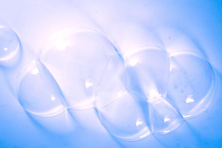 Beautiful abstract color blue bubbles soap pattern background and wallpaper