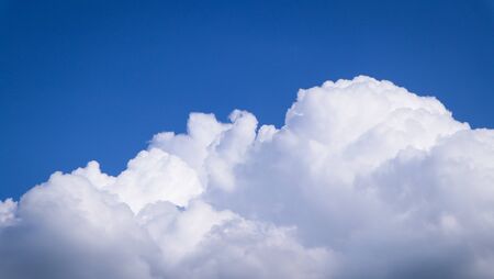 Beautiful abstract cloud and clear blue sky landscape nature background and wallpaperの写真素材