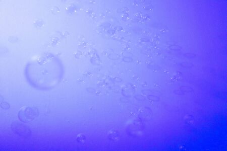Beautiful abstract texture color purple white and blue bubbles background and wallpaperの写真素材