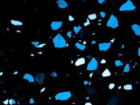 Beautiful abstract color blue grunge marble on black background and gray and blue granite tiles...