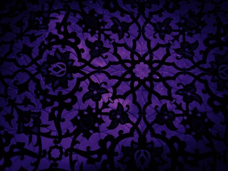 Beautiful abstract color purple grunge marble on black background, pink granite tiles floor on purple background, love pink texture graphics, art colorful pink mosaic decorationの写真素材