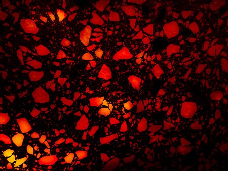 Beautiful abstract color red grunge marble on black background, yellow granite tiles floor on orange...