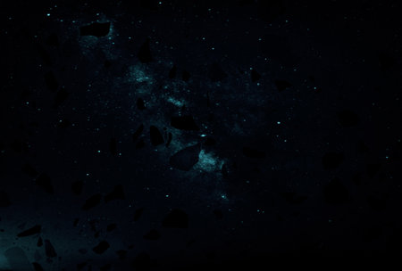 Beautiful abstract light blue gradient texture, white granite tiles floor on blue background, art mosaic, blue sweet love theme, valentines day and light glitterの写真素材