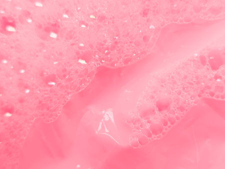 Beautiful abstract soft pink bubbles texture, white gradient on pink background, love theme, pink sweet theme, valentines day and light glitterの写真素材