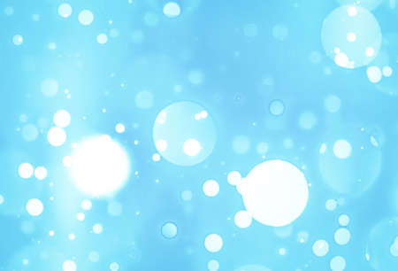 abstract blue bokeh background with beautiful glitter twinkling lightsの写真素材