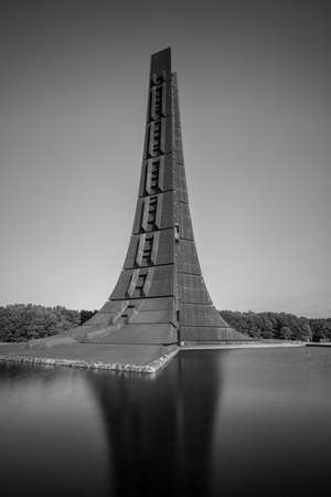 Sapporo. August 24,2016. Centennial Memorial Tower, Nopporo Shinrin Koen Prefectural Natural Park. Built in 1970 as one part of Hokkaido Centennial Project, is 100 meters tall to represent 100 years.のeditorial素材