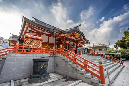 Tokyo, September 1, 2016. Hanazono Shrine (Hanazono Jinja) Shinto shrine located in Shinjuku ward, dedicated to  Inari deity (Inari Okami) is often visited by businessmen to pray for success.のeditorial素材