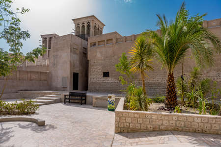 Dubai, September 06, 2015. Philately house and Sheikh Mohammed Centre for Cultural Understanding. Located in Al Fahidi Historical Neighborhood (Al Bastakiya)のeditorial素材