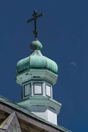 Hakodate, Hokkaido, Japan - May 13, 2016. Tower of the Russian Orthodox Church.のeditorial素材