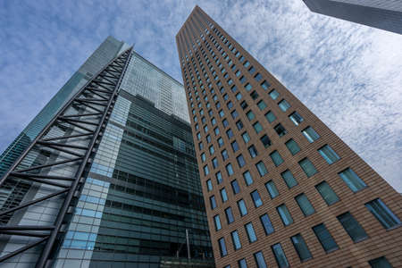TOKYO 20 May, 2016. Skyscraper buildings scenery. Shiodome area located in Shinbashi district, Tokyo