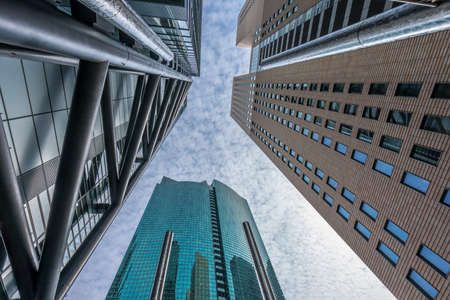 TOKYO 20 May, 2016. Skyscraper buildings scenery. Shiodome area located in Shinbashi district, Tokyoのeditorial素材