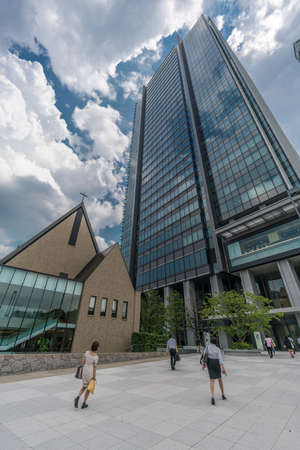 Tokyo - August 03, 2018 : UCCJ Fujimicho Kyokai. United Church of Christ in Japan. The largest...
