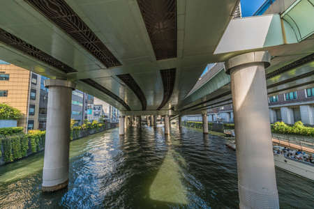 Nihonbashi, Tokyo -  August 26, 2018 : Nihonbashi bridge starting point of japan's five major highwaysのeditorial素材