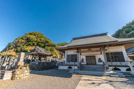 Chiba prefecture, Japan - November 21, 2017 : Honkakuji temple, Jodo sect buddhist temple located in Kanaya, Futtsu-shi.のeditorial素材