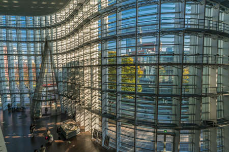 Tokyo, Minato ward - Nobember 17, 2017 : Inside view of National Art Center Tokyo (NACT) (Kokuritsu...